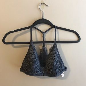 Racerback padded lace bralette